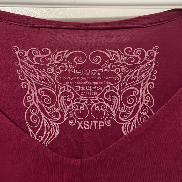 NOMADS Raspberry 3/4 Sleeve sz XS - Picture 4 of 4